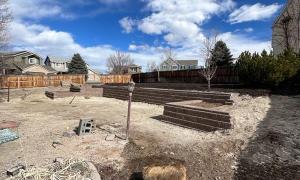 Photo of a outdoor landscape project. 