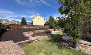 Photo of a outdoor landscape project. 