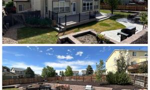Photo of a outdoor landscape project. 