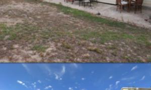 Photo of a outdoor landscape project. 