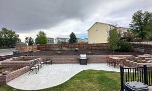 Photo of a outdoor landscape project. 
